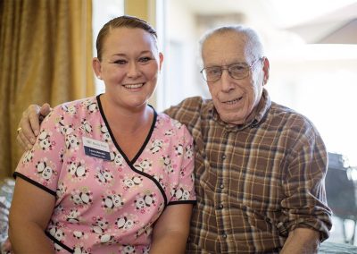 Nurse with patient